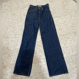 Levi's Women's Wide Leg Jeans - Dark Blue